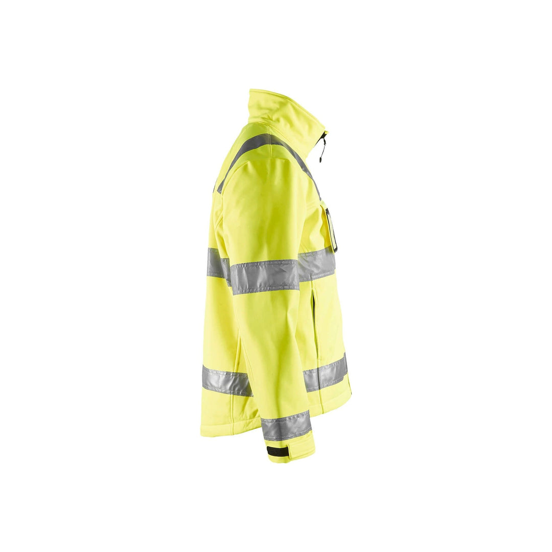 Blaklader 48382517 Hi-Vis Soft-Shell Jacket Hi-Vis Yellow Right #colour_yellow