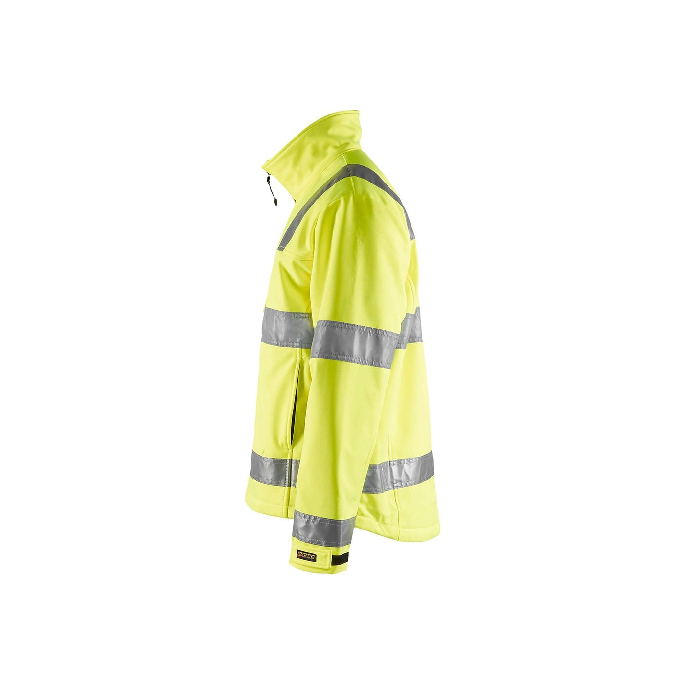 Blaklader 48382517 Hi-Vis Soft-Shell Jacket Hi-Vis Yellow Left #colour_yellow