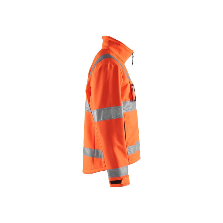 Blaklader 48382517 Hi-Vis Soft-Shell Jacket Orange Right #colour_orange