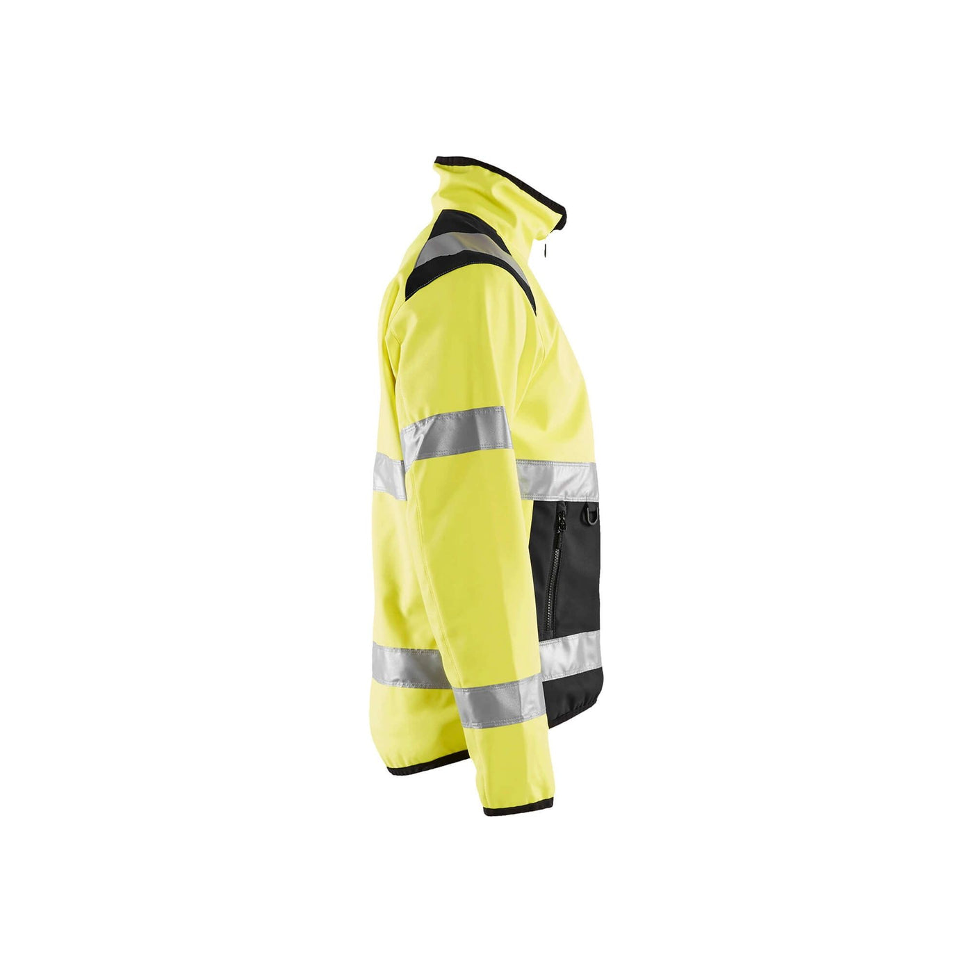 Blaklader 48772516 Hi-Vis Soft-Shell Jacket Yellow/Black Right #colour_yellow-black