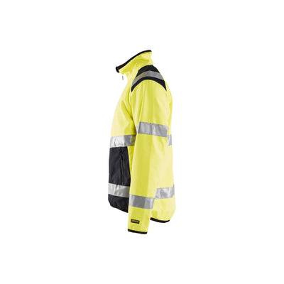 Blaklader 48772516 Hi-Vis Soft-Shell Jacket Yellow/Black Left #colour_yellow-black