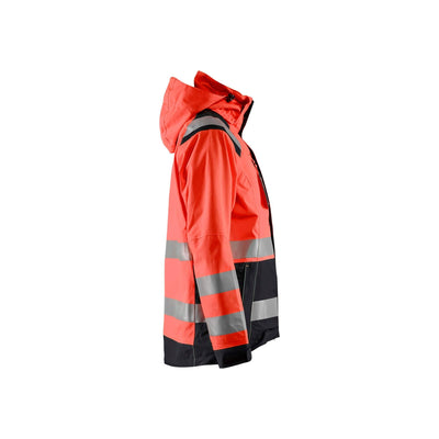 Blaklader 49041987 Hi-Vis Softshell Jacket Red/Black Right #colour_red-black