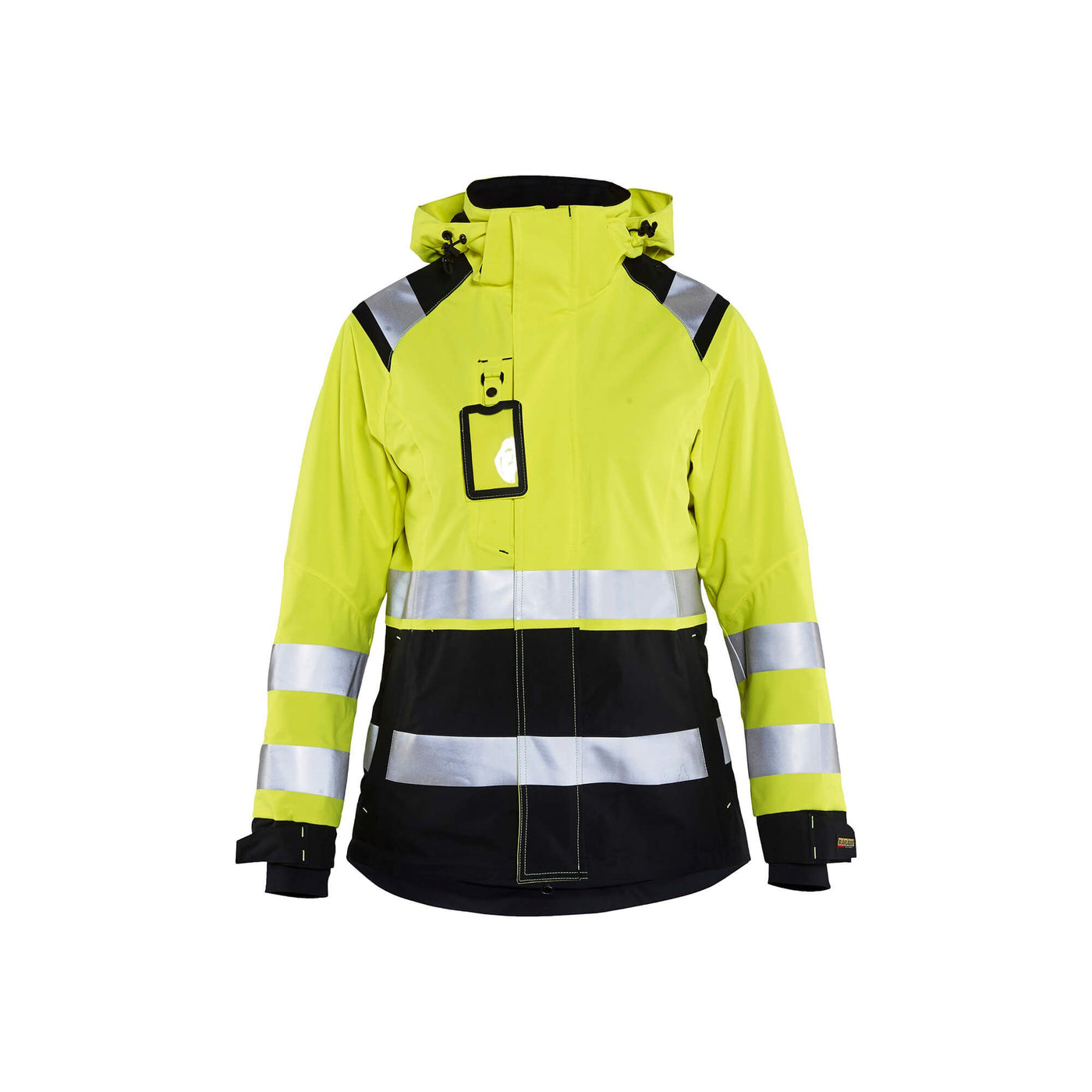 Blaklader 49041987 Hi-Vis Softshell Jacket Yellow/Black Main #colour_yellow-black