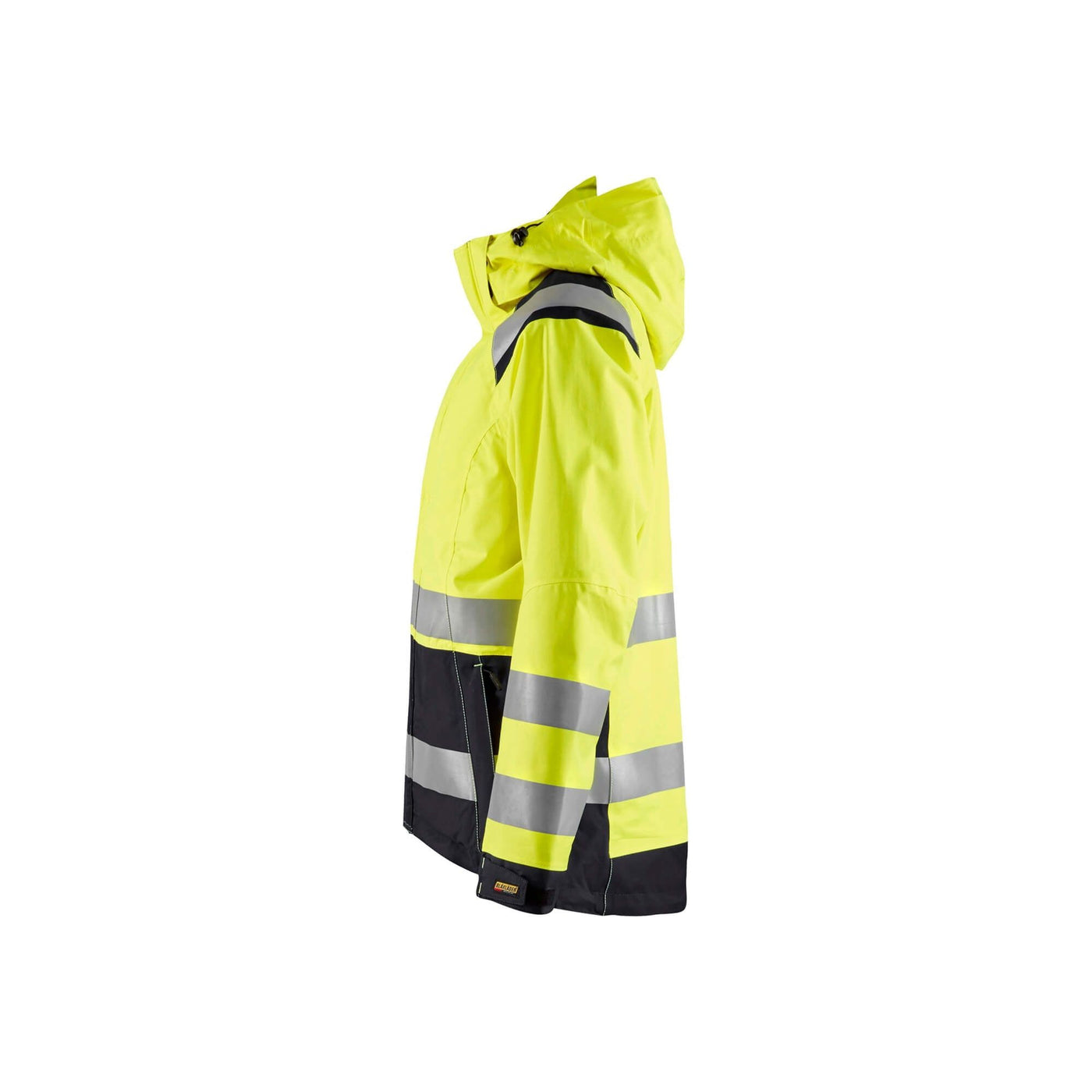 Blaklader 49041987 Hi-Vis Softshell Jacket Yellow/Black Left #colour_yellow-black