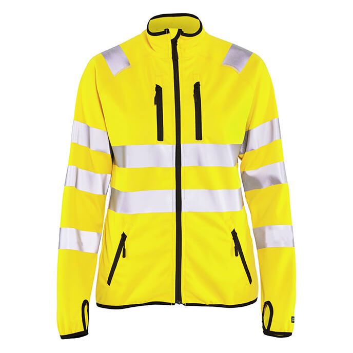 Blaklader 49262512 Hi-Vis Softshell Jacket Hi-Vis Yellow Main #colour_yellow