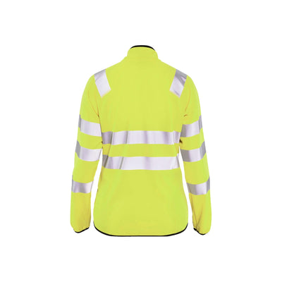 Blaklader 49262512 Hi-Vis Softshell Jacket Hi-Vis Yellow Rear #colour_yellow