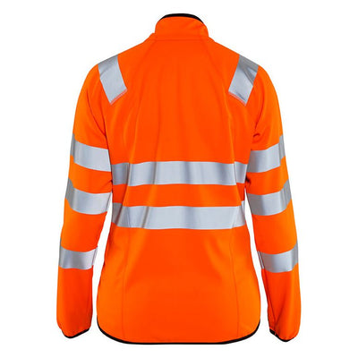 Blaklader 49262512 Hi-Vis Softshell Jacket Orange Rear #colour_orange