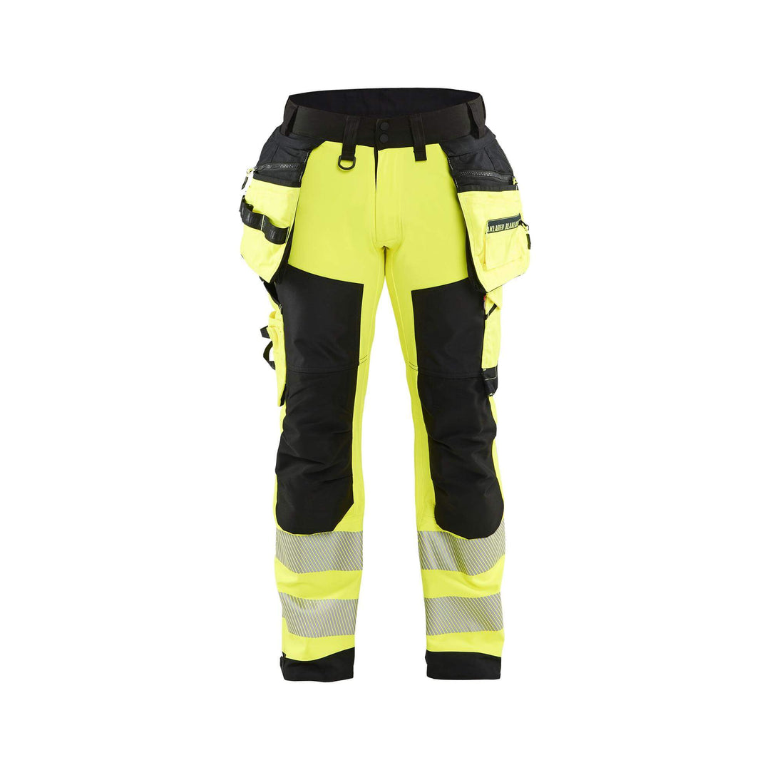 Blaklader 18202513 Hi-Vis Softshell Trousers Yellow/Black Main #colour_yellow-black