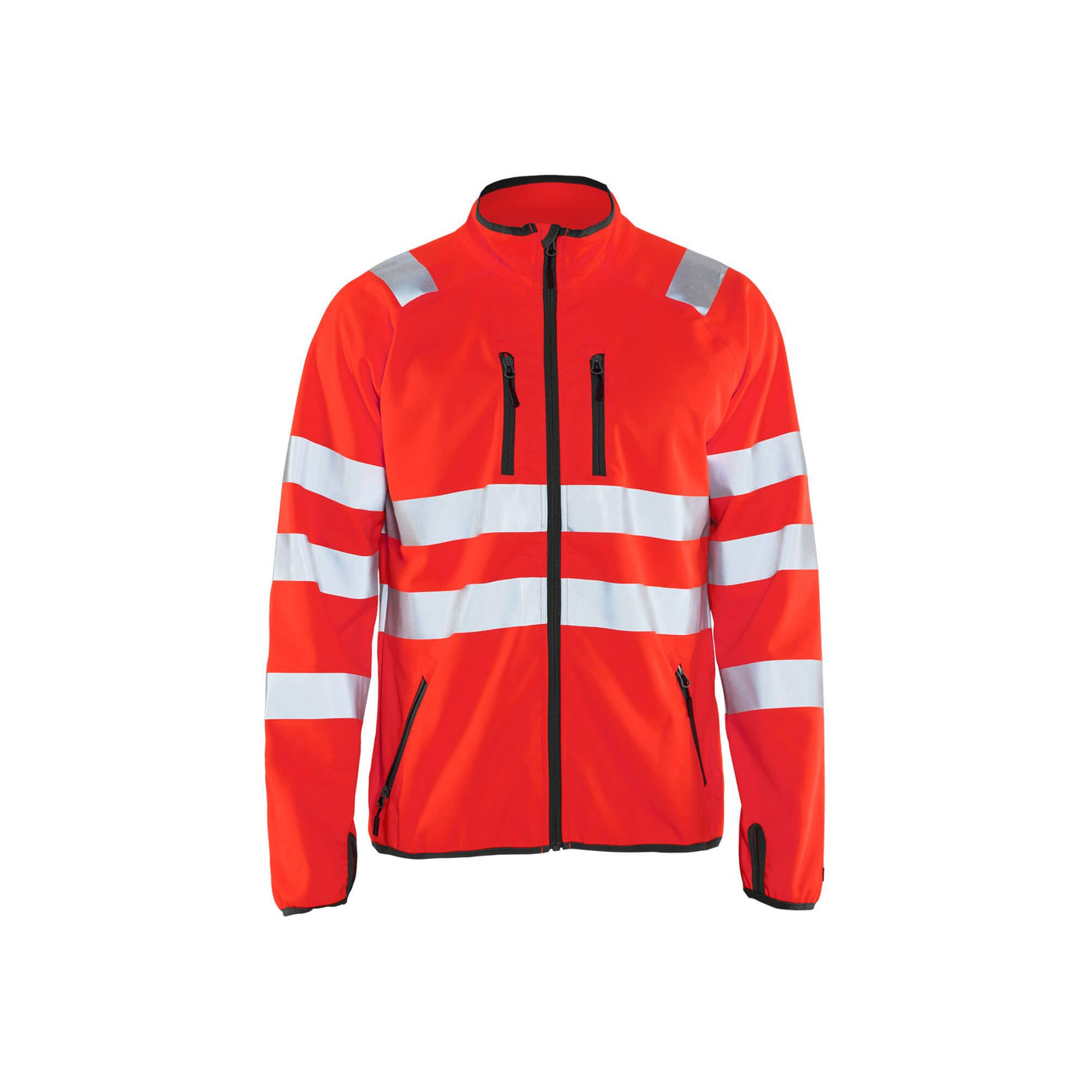 Blaklader 49062512 Hi-Vis Softshell jacket Hi-Vis Red Main #colour_hi-vis-red