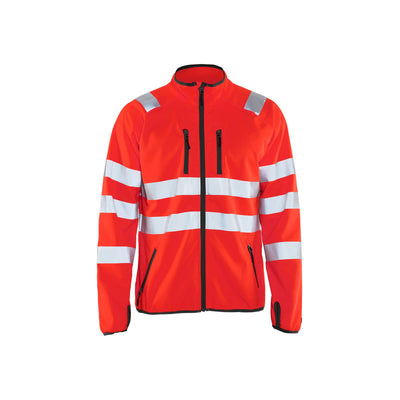 Blaklader 49062512 Hi-Vis Softshell jacket Hi-Vis Red Main #colour_hi-vis-red
