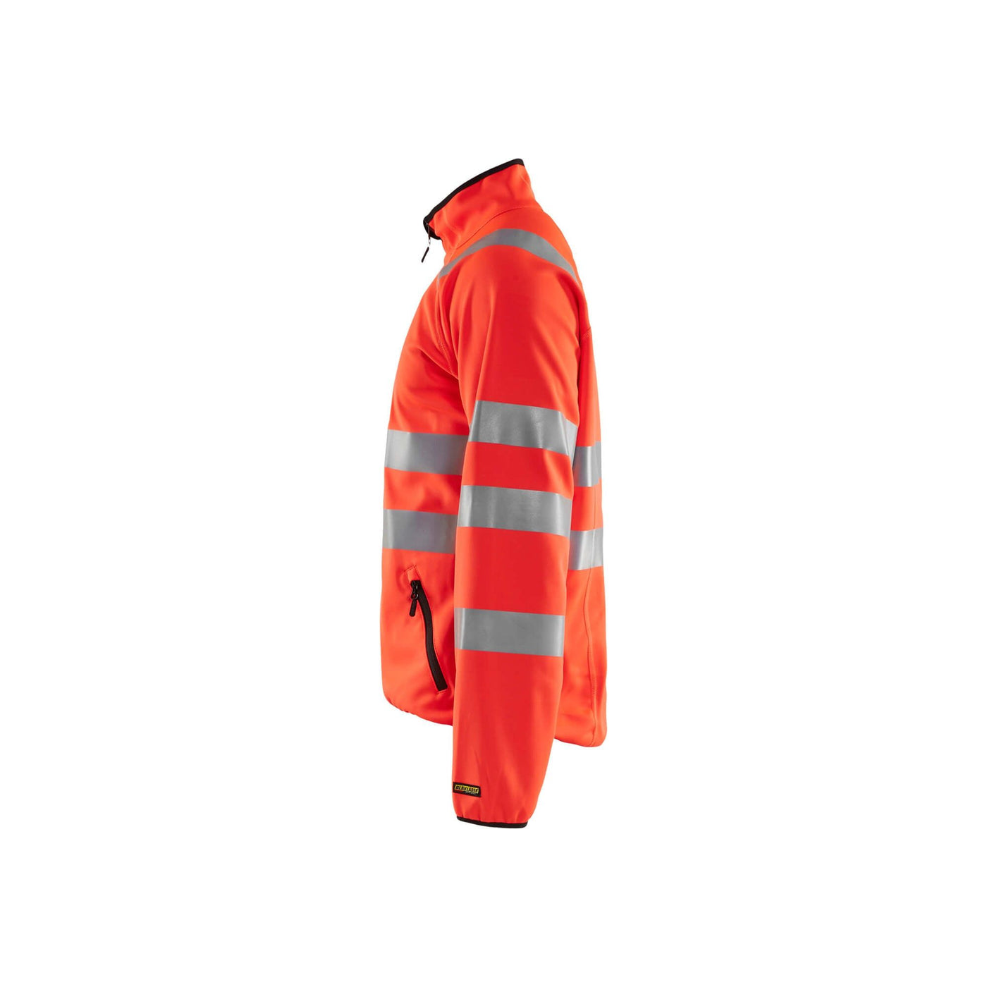 Blaklader 49062512 Hi-Vis Softshell jacket Hi-Vis Red Left #colour_hi-vis-red