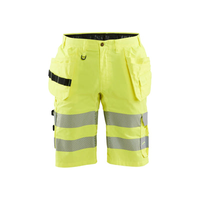 Blaklader 15861811 Hi-Vis Stretch Shorts Hi-Vis Yellow Main #colour_yellow