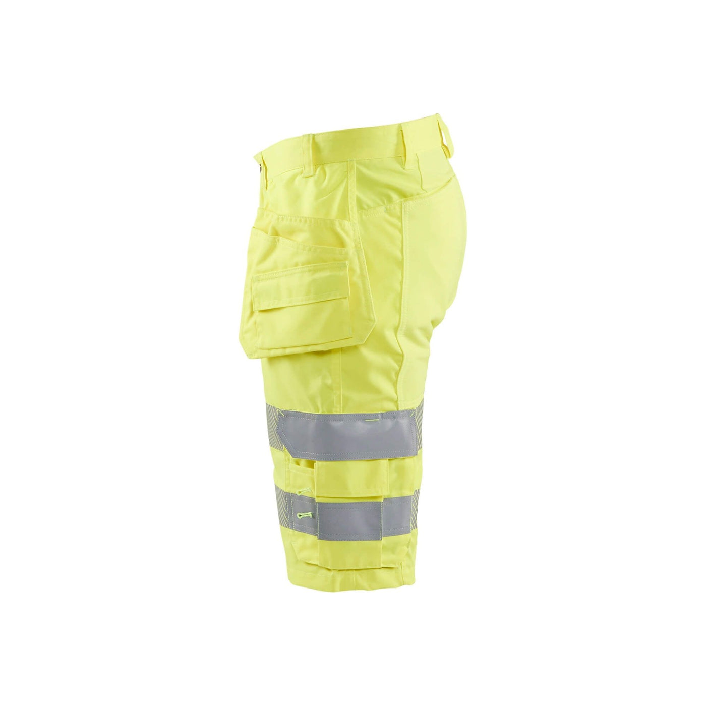 Blaklader 15861811 Hi-Vis Stretch Shorts Hi-Vis Yellow Left #colour_yellow