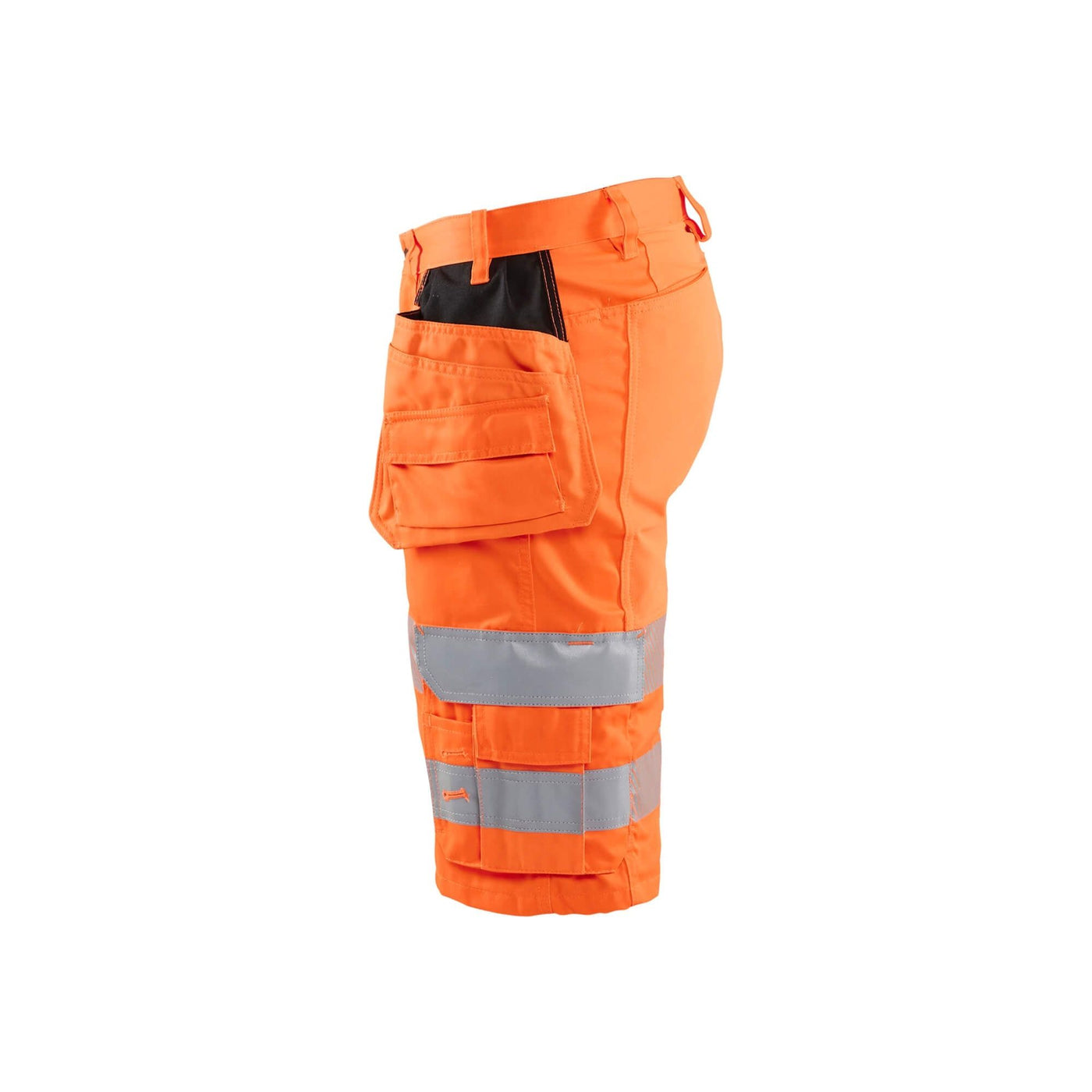 Blaklader 15861811 Hi-Vis Stretch Shorts Orange Left #colour_orange