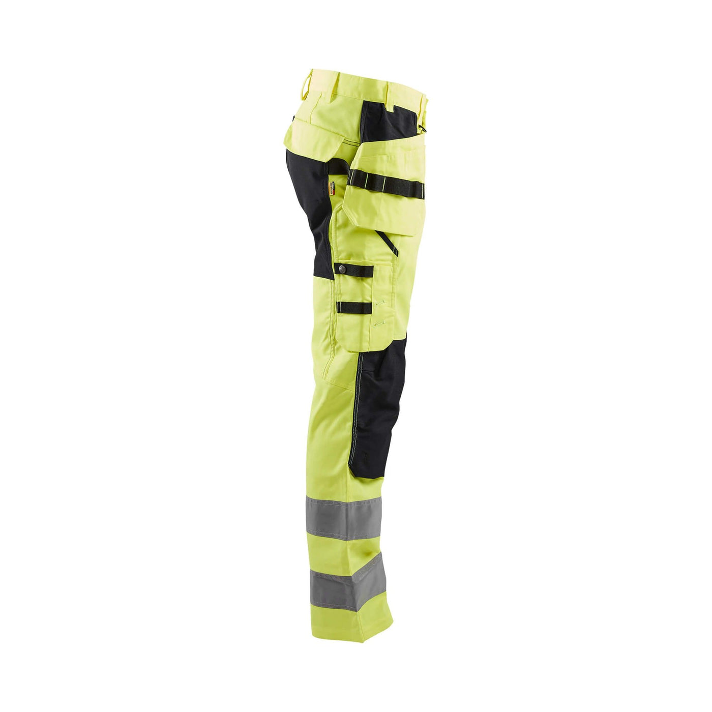 Blaklader 15521811 Hi-Vis Stretch Trousers Yellow/Black Right #colour_yellow-black