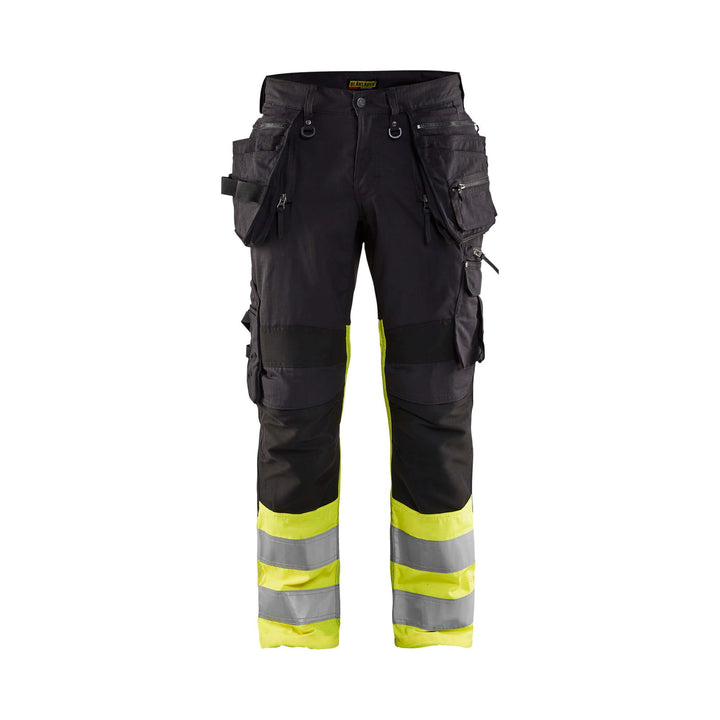 Blaklader 19941330 Hi-Vis Stretch Trousers Black/Hi-Vis Yellow Main #colour_black-yellow