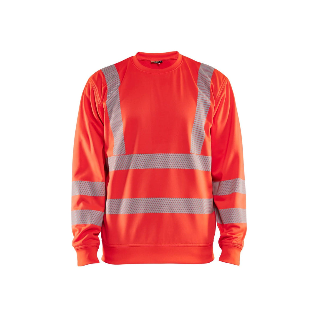 Blaklader 35622538 Hi-Vis Sweatshirt Hi-Vis Red Main #colour_hi-vis-red