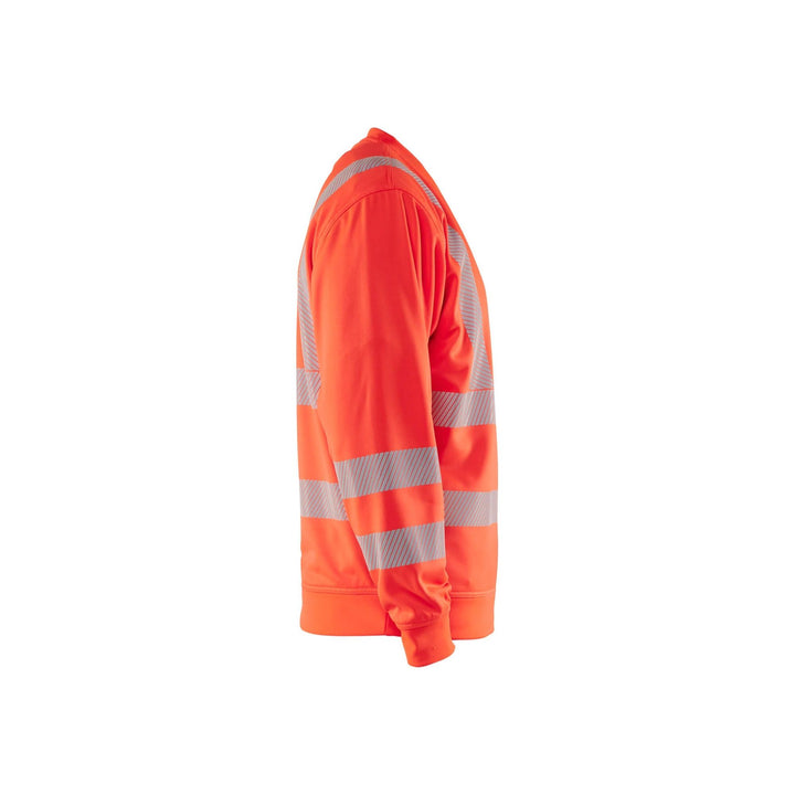 Blaklader 35622538 Hi-Vis Sweatshirt Hi-Vis Red Right #colour_hi-vis-red