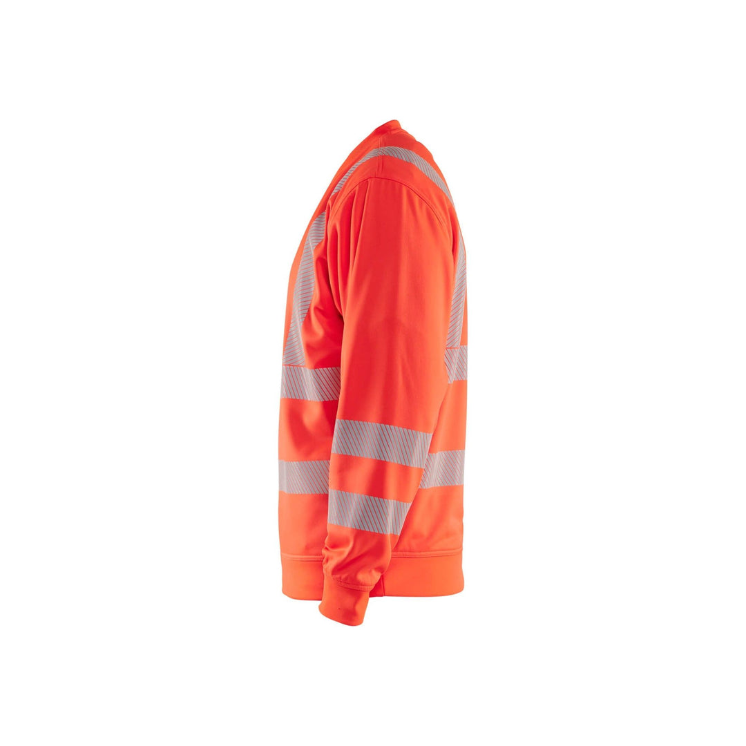 Blaklader 35622538 Hi-Vis Sweatshirt Hi-Vis Red Left #colour_hi-vis-red