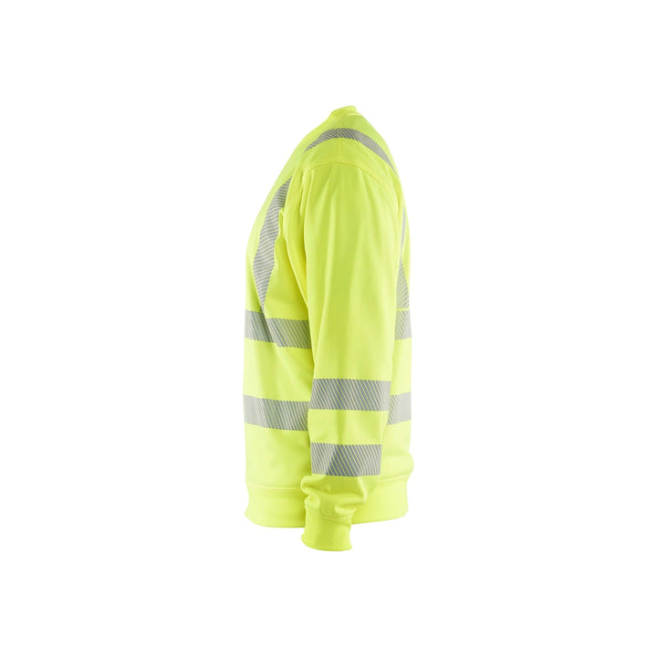 Blaklader 35622538 Hi-Vis Sweatshirt Hi-Vis Yellow Left #colour_hi-vis-yellow