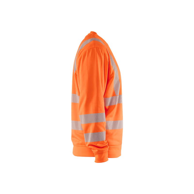 Blaklader 35622538 Hi-Vis Sweatshirt Orange Right #colour_orange