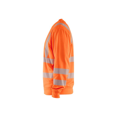 Blaklader 35622538 Hi-Vis Sweatshirt Orange Left #colour_orange