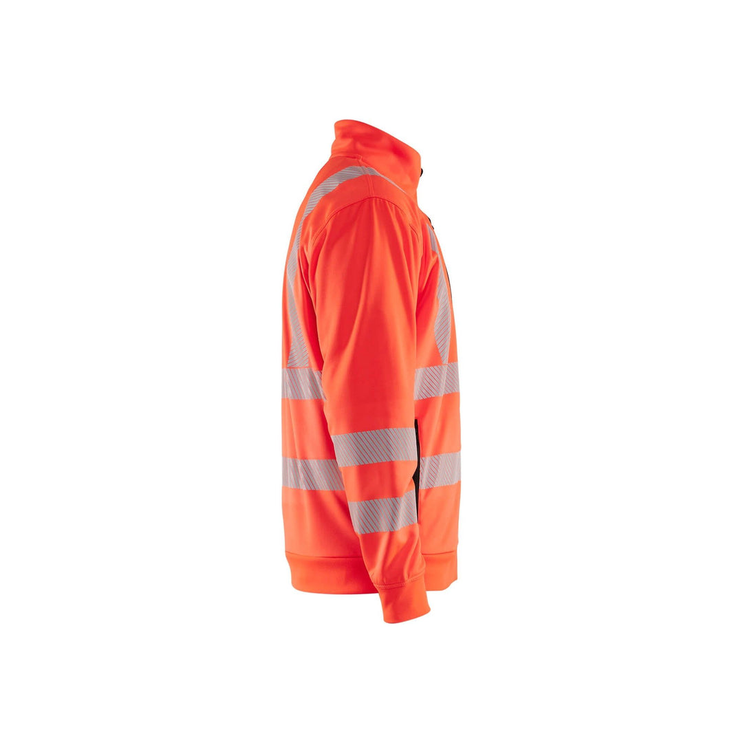 Blaklader 35632538 Hi-Vis Sweatshirt Full-Zip Hi-Vis Red Right #colour_hi-vis-red