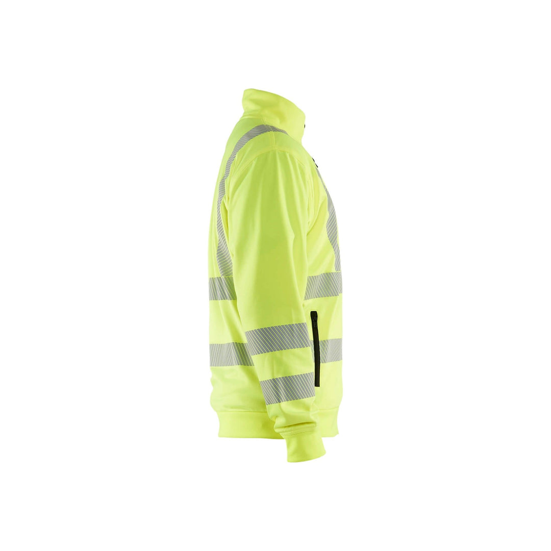 Blaklader 35632538 Hi-Vis Sweatshirt Full-Zip Hi-Vis Yellow Right #colour_hi-vis-yellow