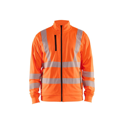 Blaklader 35632538 Hi-Vis Sweatshirt Full-Zip Orange Main #colour_orange