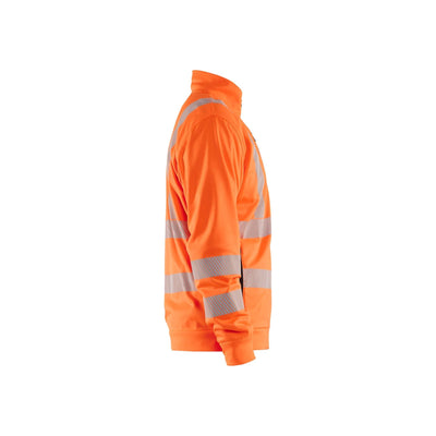 Blaklader 35632538 Hi-Vis Sweatshirt Full-Zip Orange Right #colour_orange