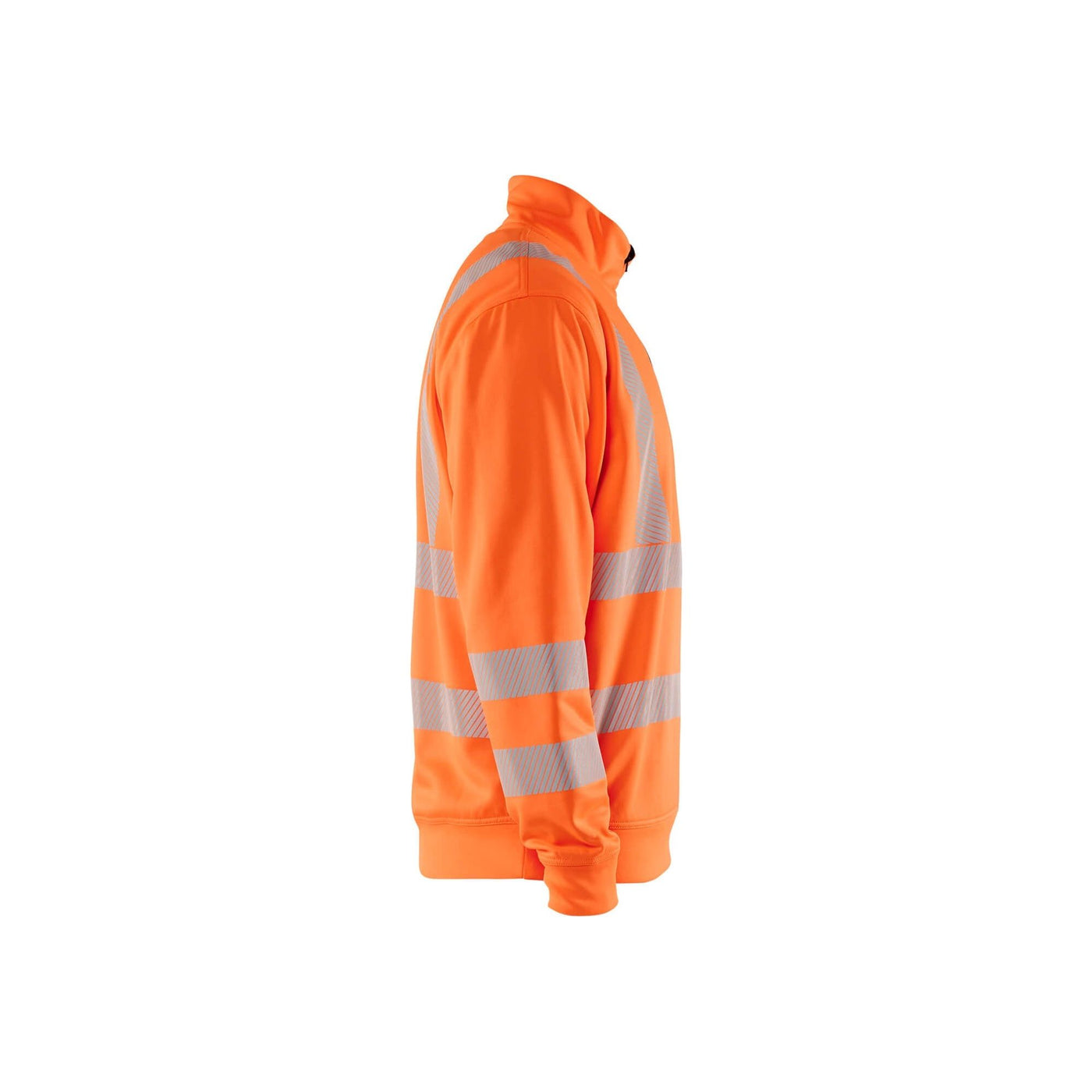 Blaklader 35642538 Hi-Vis Sweatshirt Half-Zip Orange Right #colour_orange
