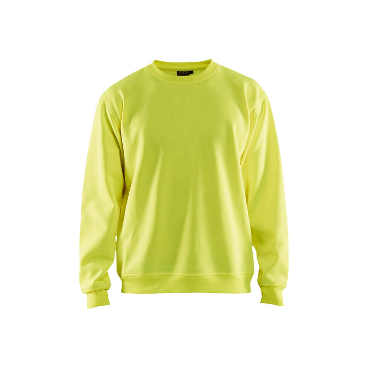 Blaklader 34011074 Hi-Vis Sweatshirt Round-Neck Hi-Vis Yellow Main #colour_yellow