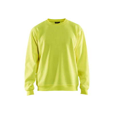 Blaklader 34011074 Hi-Vis Sweatshirt Round-Neck Hi-Vis Yellow Main #colour_yellow