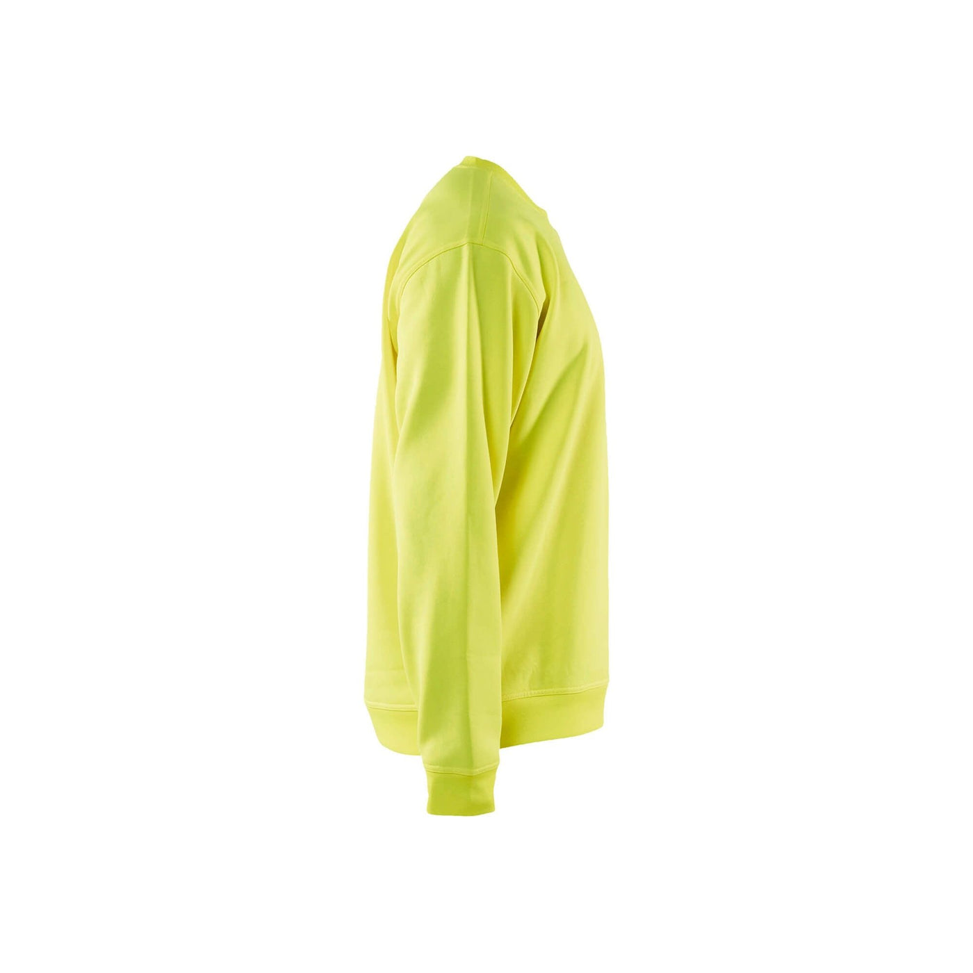 Blaklader 34011074 Hi-Vis Sweatshirt Round-Neck Hi-Vis Yellow Right #colour_yellow
