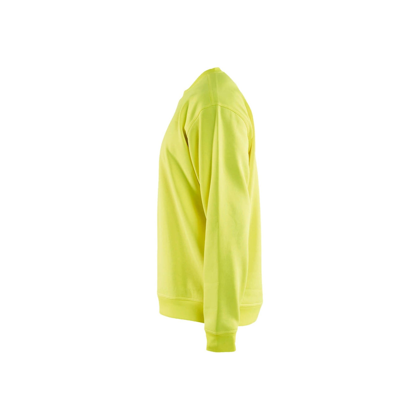 Blaklader 34011074 Hi-Vis Sweatshirt Round-Neck Hi-Vis Yellow Left #colour_yellow
