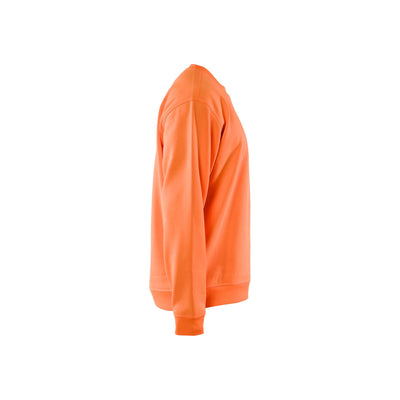 Blaklader 34011074 Hi-Vis Sweatshirt Round-Neck Orange Right #colour_orange