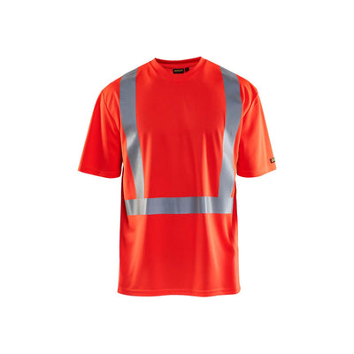 Blaklader 33821011 Hi-Vis T-Shirt Hi-Vis Red Main #colour_hi-vis-red
