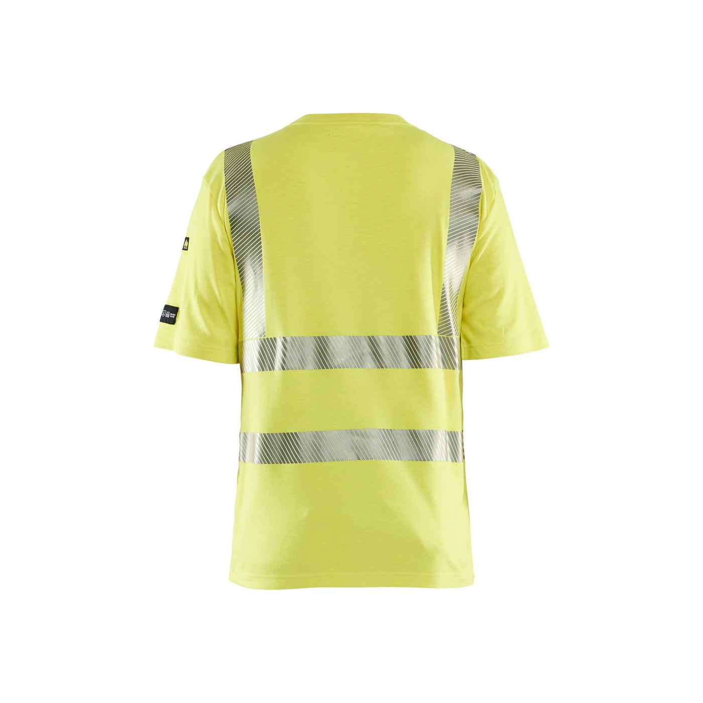 Blaklader 34801761 Hi-Vis T-Shirt Multinorm Hi-Vis Yellow Rear #colour_yellow