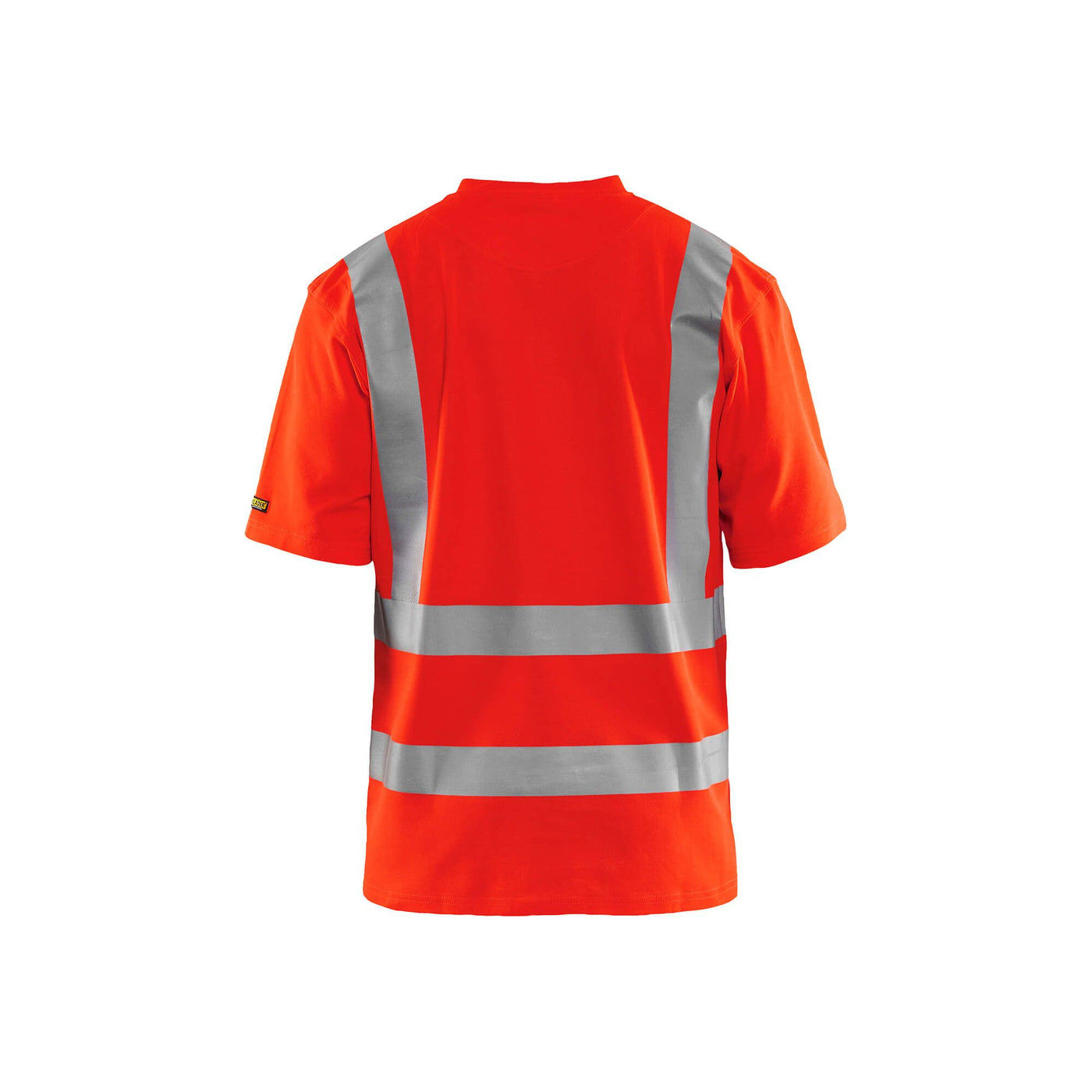 Blaklader 33801070 Hi-Vis T-Shirt UV-Protection Hi-Vis Red Rear #colour_hi-vis-red