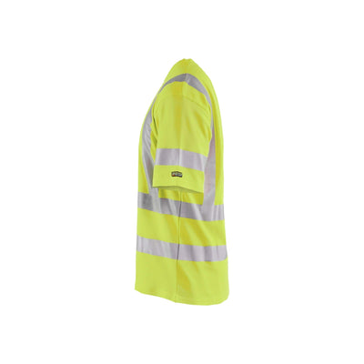 Blaklader 33801070 Hi-Vis T-Shirt UV-Protection Hi-Vis Yellow Left #colour_yellow