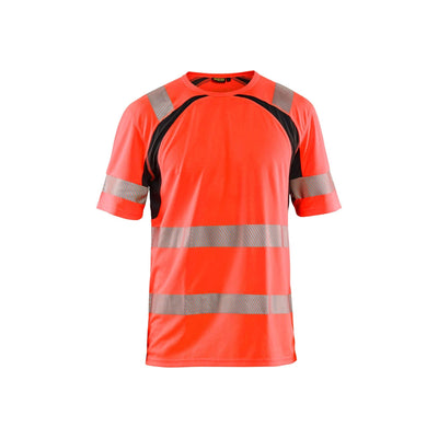 Blaklader 33971013 Hi-Vis T-Shirt UV-Protection Red/Black Main #colour_red-black