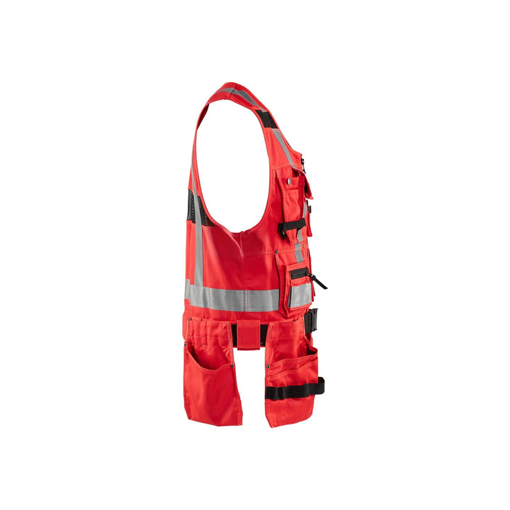 Blaklader 30321804 Hi-Vis Tool Vest Hi-Vis Red Right #colour_hi-vis-red