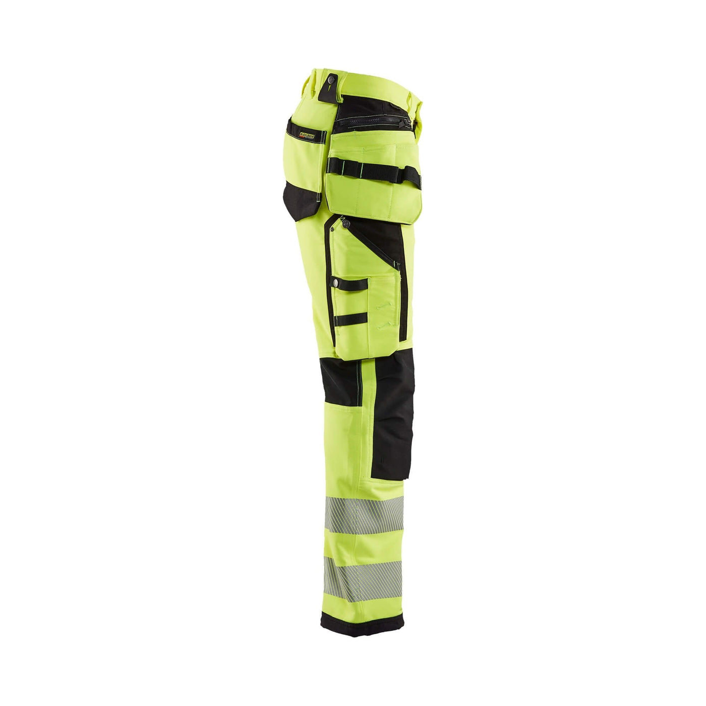 Blaklader 19971642 Hi-Vis Trousers 4-Way Stretch Yellow/Black Right #colour_yellow-black