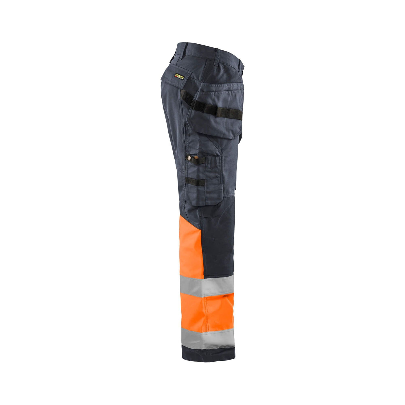 Blaklader 15581811 Hi-Vis Trousers Stretch Mid Grey/ Hi-Vis Orange Right #colour_mid-grey--hi-vis-orange