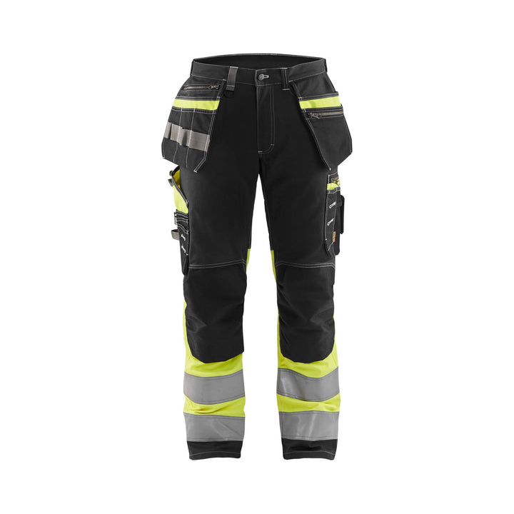 Blaklader 17941370 Hi-Vis Trousers Stretch Black/Hi-Vis Yellow Main #colour_black-yellow