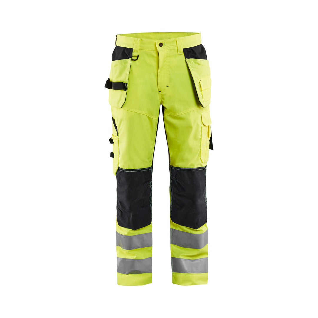 Blaklader 15651811 Hi-Vis Trousers Ventilated Yellow/Black Main #colour_yellow-black