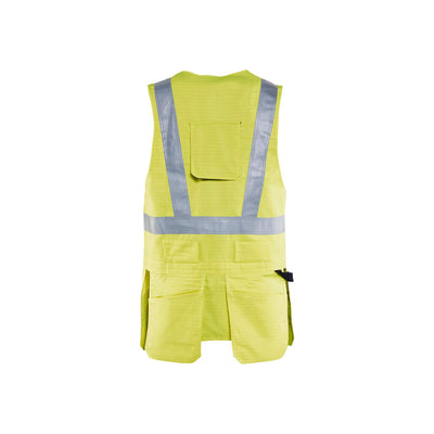 Blaklader 30781514 Hi-Vis Waistcoat Multinorm Hi-Vis Yellow Rear #colour_yellow