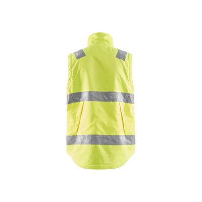 Blaklader 38701900 Hi-Vis Waistcoat Vest Hi-Vis Yellow Rear #colour_yellow