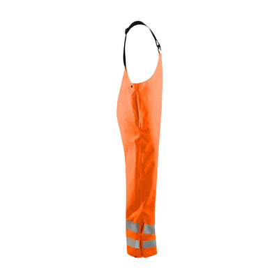Blaklader 13862005 Hi-Vis Waterproof Bib Trousers Orange Right #colour_orange