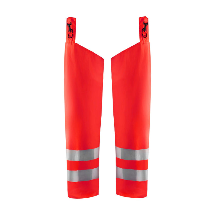 Blaklader 13852000 Hi-Vis Waterproof Chaps Leggings Hi-Vis Red Main #colour_hi-vis-red